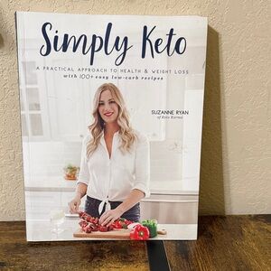Simply Keto by Suzanne Ryan - Elegant White Cover